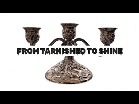 Restoring a Forgotten Silver-Plated Candelabra | Satisfying Transformation