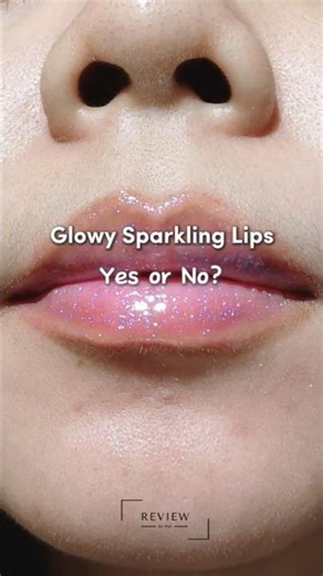 Sparkling Lips #liptutorial #liphacks #lippanartwork #lipgloss #glossylip