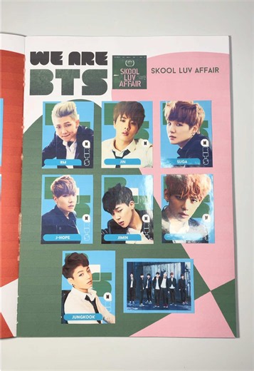 Colando as figurinhas da era SKOOL LUV AFFAIR do BTS! #diy #kpop #bts #figurinha #fyp