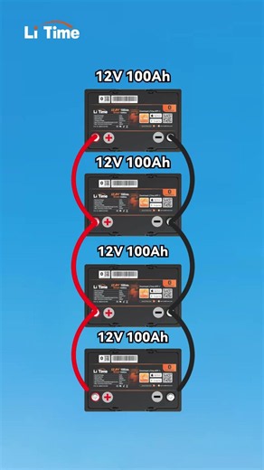 DIY 12V 400Ah Power! Connect 4 Batteries in Parallel for HUGE Capacity Boost! #shorts