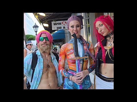Tutu craziness & Fantasy Fest 2025 | Halloween Costumes and a walkthrough / walking tour. Lets go