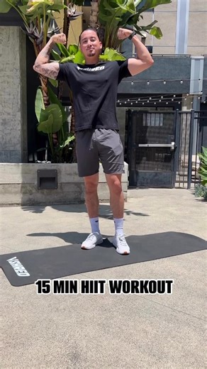 Crushing it in just 15 minutes! 🔥💪 Try this killer HIIT workout: Perform each move for 20 secs back to back, then rest 40 secs. Repeat 5 rounds: 🏋️‍♀️ In and Out Squats 🏃‍♀️ Knee Drive Reverse Lunges (each side) 💪 Plank Up Downs 🔥 Lateral Mountain Climbers 🏋️‍♂️ Sprinter Sit Ups ✨ Jumping Jacks Want more HIIT workouts like this one? Click the link here to take our free body type quiz: https://vshred.fit/stephenHIITVSFB | V Shred