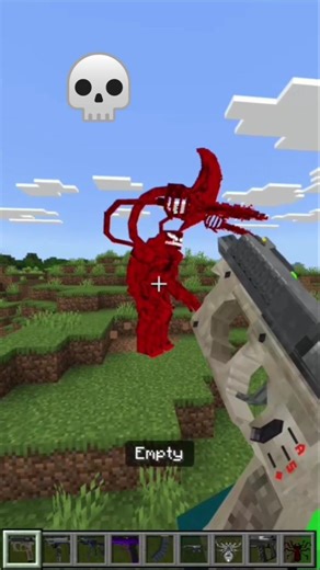 Gun mod in minecraft 💀💀 #shorts