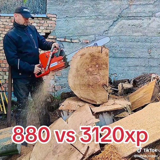 Logger testing Stihl 880c vs Husqvarna 3120xp #logging #logger #loggingvideos #chainsaw #husqvarna #stihl