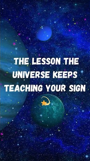 The universe repeats lessons until you learn them💫What truth does your sign keep facing? #horoscope