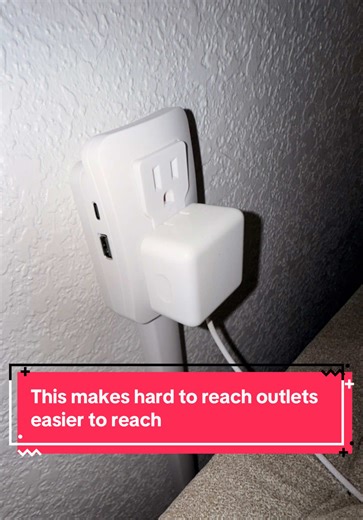 This outlet extender turns a hard-to-reach socket into a flexible power hub. Swivels to fit tight spaces and gives you AC outlets plus USB charging in one spot. Perfect for kitchens, bedrooms, desks, or anywhere outlets are never where you need them. #outletextender #homegadgets #techfinds #organizationhacks #everydaytech