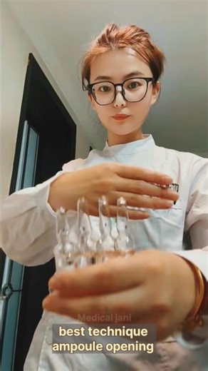 Best Technique to Open a Glass Ampoule by Hand | Nurses Trick for Opening Ampoules Safely #ytshorts