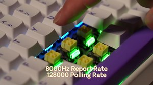 Aula Hero 84 HE - 75% Mechanical Gaming Keyboard Wired, Magnetic Switches Hot Swappable Hall Effect Keyboard, Rapid Trigger Mode 8000Hz Polling Rate, RGB Neon Light Box, Gamers Keyboards for PC/Mac
