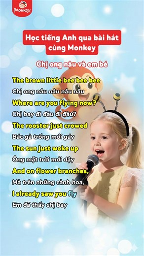 Bé tiến bộ toàn diện 4 kỹ năng Tiếng Anh chỉ từ 2k/ngày tại đây 🚀 https://tinyurl.com/5es86e6e 🌟 Hôm nay học bài hát quen thuộc version tiếng Anh cùng Monkey nhé! | Monkey Junior