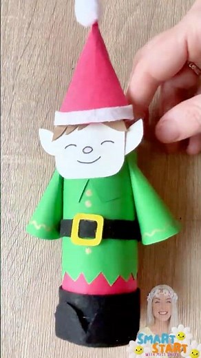 Easy Christmas Elf Craft For Kids!