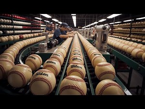 How Baseballs Are Made in a Factory | Inside Baseball Manufacturing Process