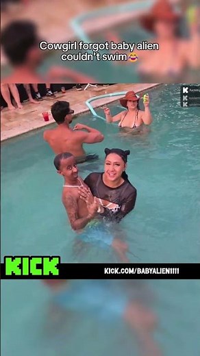 Baby Alien gets thrown in the pool. GONE WRONG