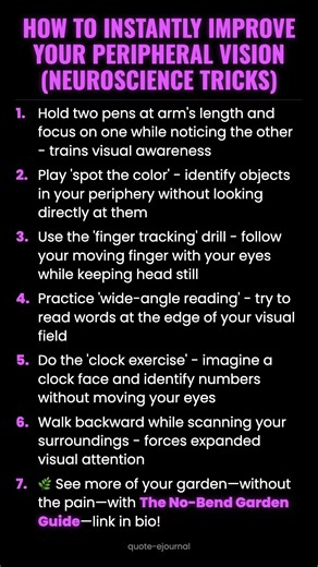 How to Instantly Improve Your Peripheral Vision (Neuroscience Tricks) #ad (Verify Info)
