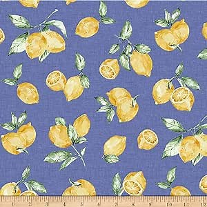 Amazon.com: Michael Miller Fabrics Limoncello Limoni Denim, Fabric by the Yard