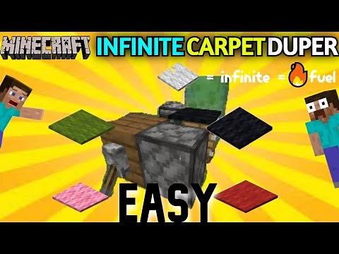 How to get infinite carpet in Minecraft | EASY!! | Minecraft tutorial #2