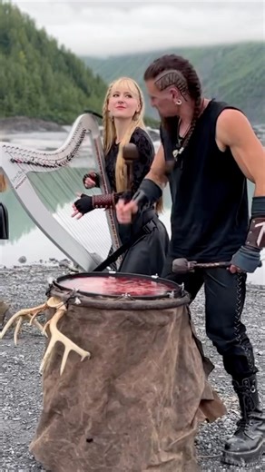 90,000 views in the first 3 days for our new double Electric Harp and double Viking Drum 🤘🏻 PAINT IT BLACK 🤘🏻 (The Rolling Stones) music video with Volfgang Twins! 🔥🔥 THANK YOU!! Watch or re-watch: https://youtu.be/SjjtDFqsb-A | Harp Twins