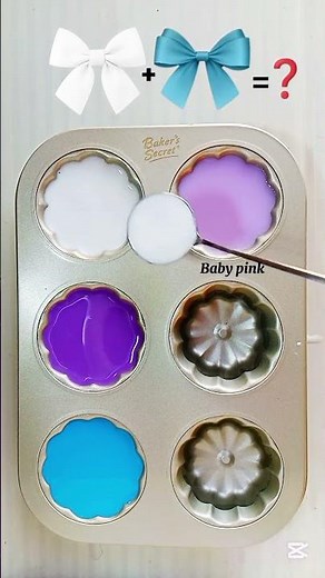 🤍 Titanium White + Violet + Turquoise Blue | Cool Dreamy Color Mixing ✨🎨#colormixing #artshorts