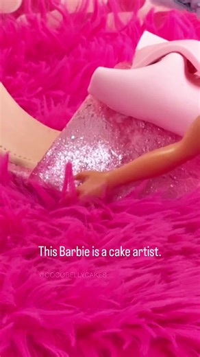 #tinyhands are back! Also, happy birthday, @barbie! #barbie #cake #realisticcake #shoes