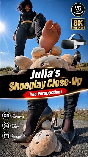 Julia’s Shoeplay Close-Up | Available in VR 8K & 4K