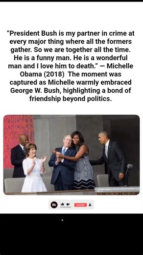 Michelle Obama on George W. Bush#michelleobama#georgewbush #hollywood