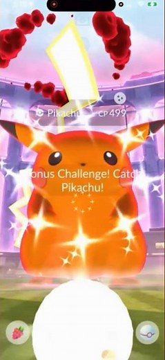 ✨Shiny GMAX Pikachu CAUGHT In Pokemon Go!✨ #shorts #pokemon
