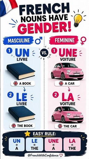 Feminine and Masculine in French - Learn Grammar