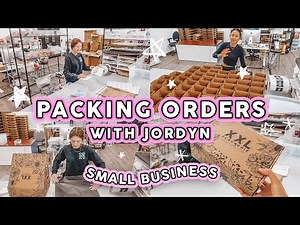 STUDIO VLOG #76 📦💜 Packaging Scrunchie Orders With Jordyn | Small Business ASMR Packing ✨