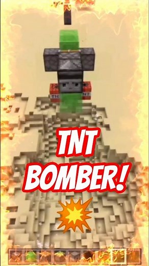 Flugmaschine wirft TNT! 💥 - Minecraft Bedrock Tutorial
