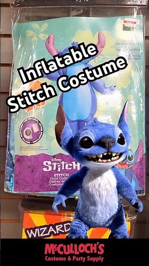 Awesome Inflatable Stitch Costume makes a great Halloween costume. #costume #shortsvideo #costumes