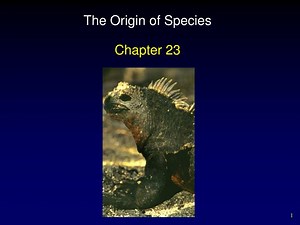 The Origin of Species - SlideServe