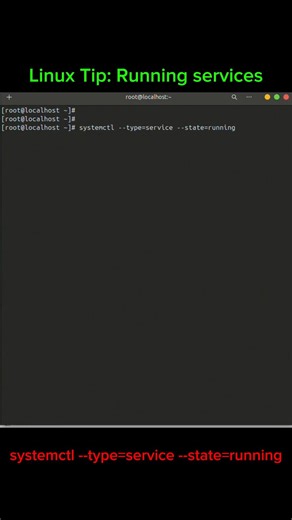 See running services in Linux instantly