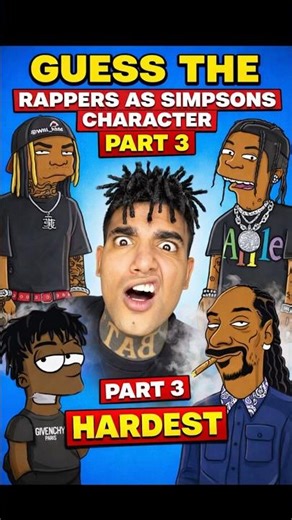 Guess The Rappers As Simpsons Characters Part 3