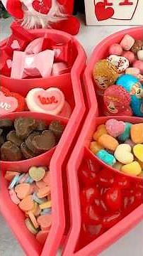 Packing School Lunch with 💌VALENTINE'S CANDY FOOD *BENTO Box* Satisfying Video ASMR! 🍫💝🍓🍭