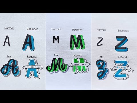 Beautiful Lettering Alphabet 🖋️ | Easy for All Levels