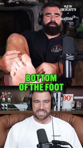 New Heights on Instagram: "Jason brought out visual aids to explain why turf toe is so much worse than it sounds @audible"