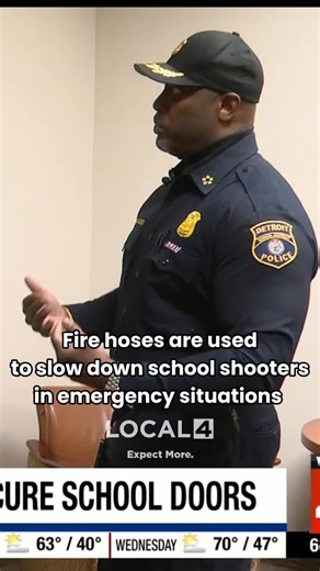 Slowing down school shootings! Did you know fire hoses can be used to lock a door in case of an emergency. Watch Local 4 News every morning to see more stories like this. | WDIV Local 4 / ClickOnDetroit