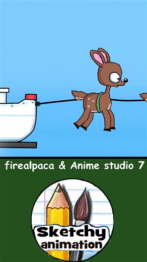 jingle bells 2D animation Anime studio 7