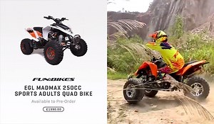 Introducing the EGL Madmax 250cc Quad Bike. Just like the name suggests this quad bike is mad – taking things to the next level you better hold on tight as you’ll be in for a truly awesome off roading experience in this beast. 🏁 Pre Order online: https://goo.gl/X2iSEP | Funbikes