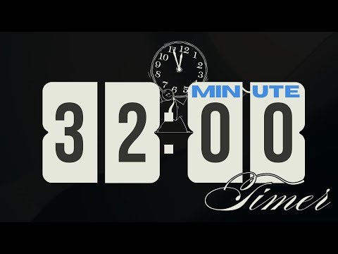 32 Minute Silent Timer | No Sound Countdown for Study, Workout, Cooking, Meditation & More