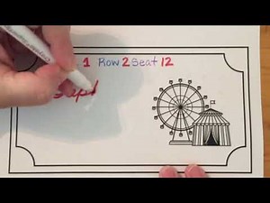 Make Your Own Circus Tickets!