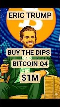 Eric Trump Says Bitcoin to $1000000?🚀 | bitcoin 100x | bitcoin bull run #BitcoinMillion #viral