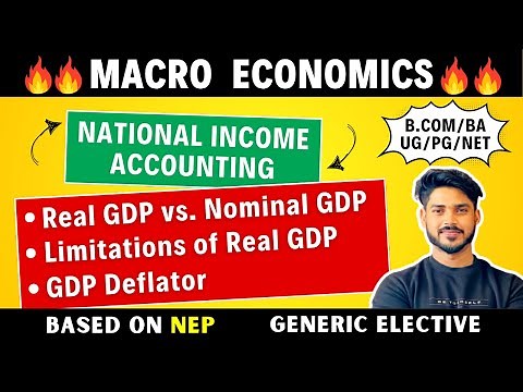 Real GDP vs Nominal GDP | Limitations of GDP| Introductory Macroeconomics | GE, BA, Bcom H, Bsc, DU
