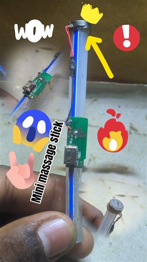 I make mini massage stick in a vibration motor