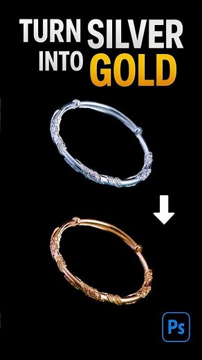 Photoshop Tutorial - Silver to GOLD Transformation 🏆
