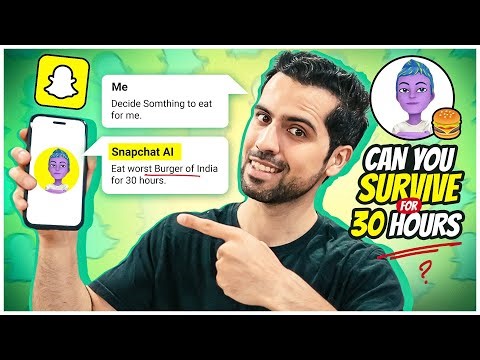 Letting Snapchat AI Decide What I Eat for 30 Hours || Food Challenge 😍
