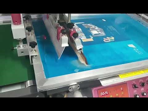 Super! Led UV-Spot uV varnish screen printing for cardboard by using led uV curing system