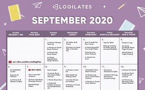 Blogilates | 2020年9月 每日健身课程 The September 2020 Workout