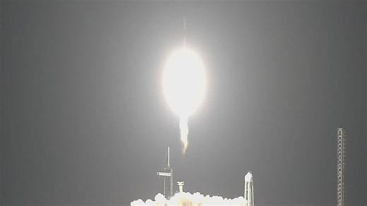 WATCH: SpaceX lights up horizon with overnight rocket launch from KSC