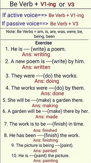 "V-ing or V3?" | Easy trick to use them #short #yshorts #GrammarTips #Trending