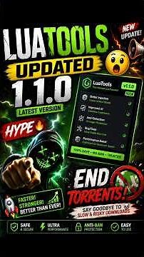 LuaTools v1.2.0 is HERE! 🤯 Huge Update | End Torrents? #steamtool #luatools